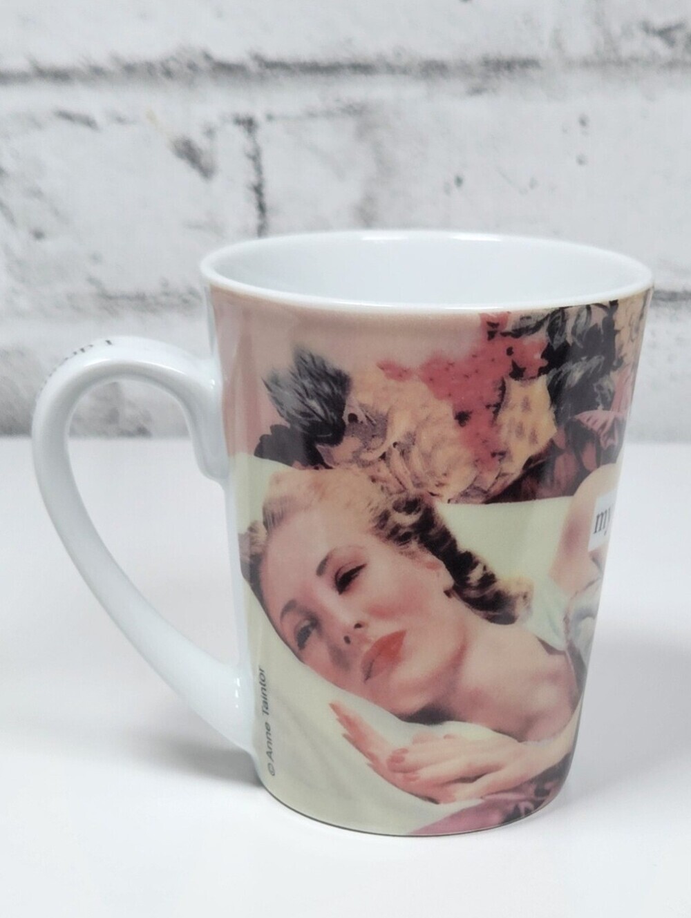 Anne Taintor I Dreamed My Whole House Was Clean Porcelain Coffee Mug Funny